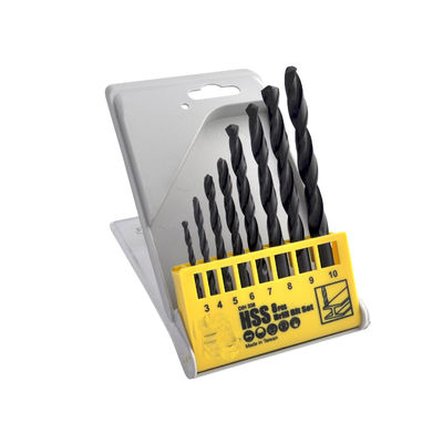 8pcs HSS บีทเจาะ Set ดําออกไซด์สําหรับเจาะโลหะ