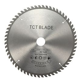 250 มม TCT ใบเลื่อยวงกลม 60T สําหรับการตัดไม้และโลหะ