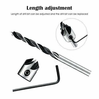 HSS Brad Point Countersink Drill Bit Set 5 ชิ้น DIN/ANSI