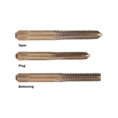 ก๊อกต๊าปเครื่องจักร DIN352 HSS แบบร่องตรง M1-M64 เหล็กกล้าอัลลอย