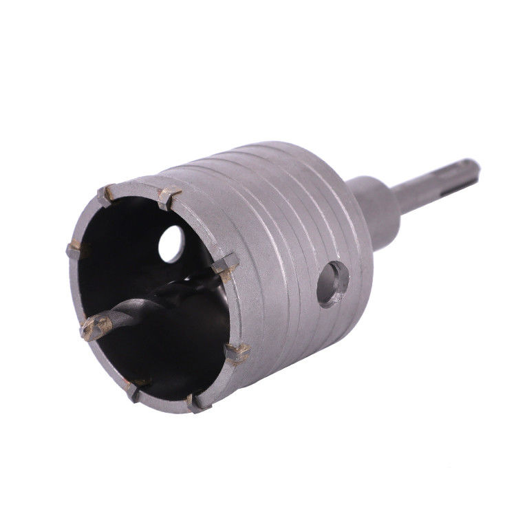 เลื่อยเจาะรู TCT ขนาด 30-160 มม. สำหรับผนังคอนกรีต พร้อมด้ามจับ SDS Plus