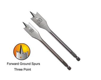 Spade Tip Drill Bit สำหรับหลุมเจาะไม้ Hex Shank Spade Bit