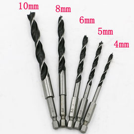 ดอกสว่านเจาะเหล็กคาร์บอนสูง Hex Shank Brad Point ดอกสว่าน