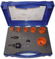 M3/M42 Bi-Metal HSS Hole Saw Set 9pcs 16-51mm สําหรับตัดโลหะ
