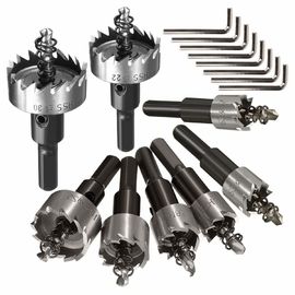 HSS Hole Saw Set 8pc เหล็กความเร็วสูงสําหรับการเจาะโลหะ